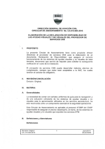 Page 1 DIRECCIÓN GENERAL DE AVIACIÓN CIVIL CIRCULAR DE