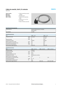 Cables de conexión, Sub-D, 25 contactos