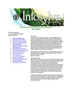 Infosylva 18/2012 - Food and Agriculture Organization of the United