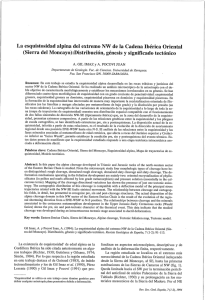 La esquistosidad alpina del extremo NW de la Cadena Ibérica Oriental