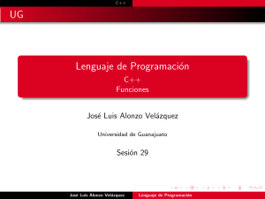 Lenguaje de Programación - C++ Funciones