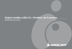 Tarjeta CardBus USB 2.0 / FireWire® de 4 puertos