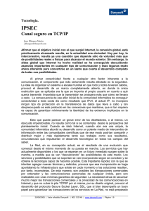 Canal seguro en TCP/IP