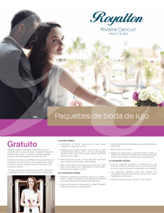 Paquetes de boda - Royalton Resorts