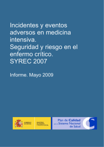 Incidentes críticos. SYREC 2009