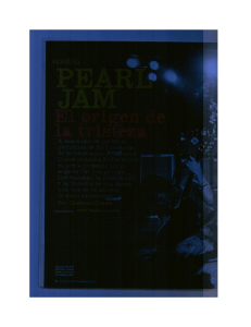 Pearl Jam, El origen de la tristeza