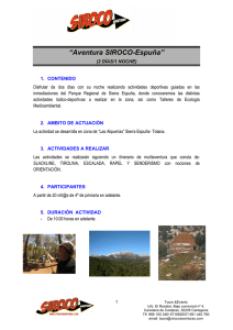 Sierra Espuña - Siroco Aventuras