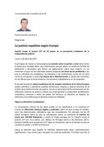 La justicia española según Europa
