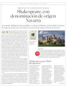 Shakespeare, con denominación de origen Navarra