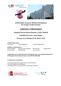 cirugía coronaria - Sociedad Española de Cirugía Torácica