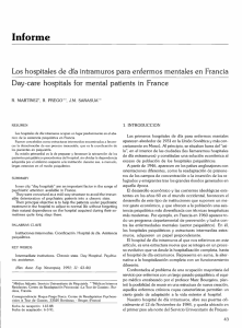 Los hospitales de día intramuros para enfermos mentales en Francia