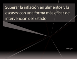 Superar la inflación en alimentos y la escasez con