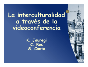 La interculturalidad a través de la videoconferencia