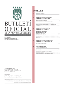 butlletí oficial - Consell Comarcal de la Segarra