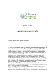 CABALLEROS DE ANTAÑO - Biblioteca Virtual Universal