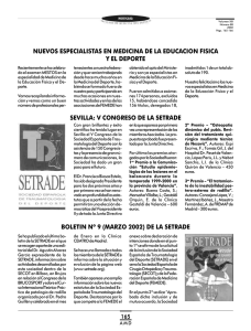 Noticias - Federación Española de Medicina del Deporte