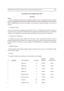 ILUSTRE AYUNTAMIENTO DE TÍAS ANUNCIO 10.724 La Junta de