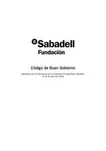 Código de Buen Gobierno - Fundació Banc Sabadell
