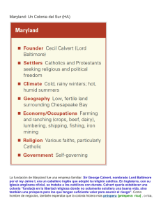 Maryland: Un Colonia del Sur (HA)