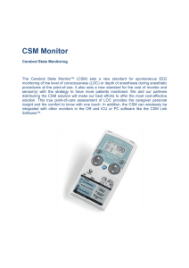 CSM Monitor - Hospitalar