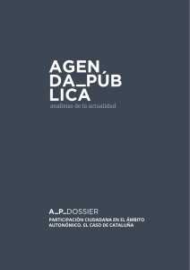 ParticiPación ciudadana en el ámbito autonómico. el caso de cataluña
