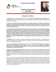 Dr. Reyes Juárez Del Angel Candidato a Vicepresidente 2016