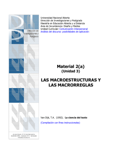 Material 2(a) LAS MACROESTRUCTURAS Y LAS MACRORREGLAS