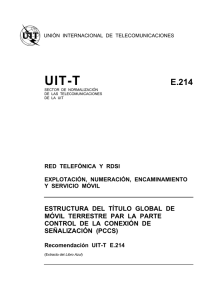 UIT-T Rec. E.214 (11/88) Estructura del título global de móvil