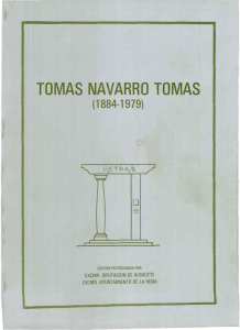 TOMAS NAVARRO TOMAS - Biblioteca Digital de Albacete
