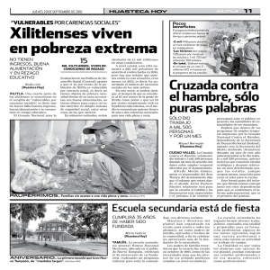 Xilitlenses viven en pobreza extrema