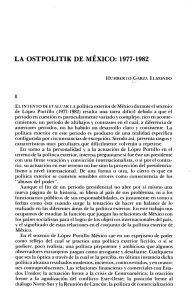 LA OSTPOLITIK DE MÉXICO: 1977-1982