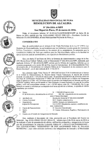 ÿþR.A.296-2016 - Municipalidad Provincial de Piura