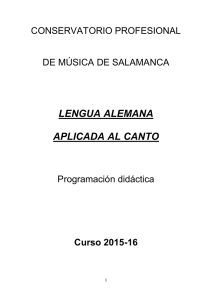 ALEMÁN APLICADO AL CANTO 2015-16