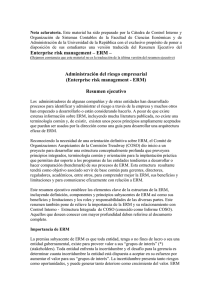 Documento ERM - FCEA - Facultad de Ciencias Económicas y de