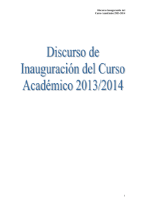 Discurso de la Rectora - Universidad de Málaga