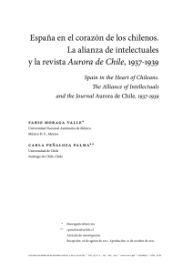 España en el corazón de los chilenos. La alianza de intelectuales y