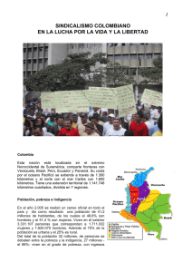 sindicalismo colombiano en la lucha por la vida y la libertad