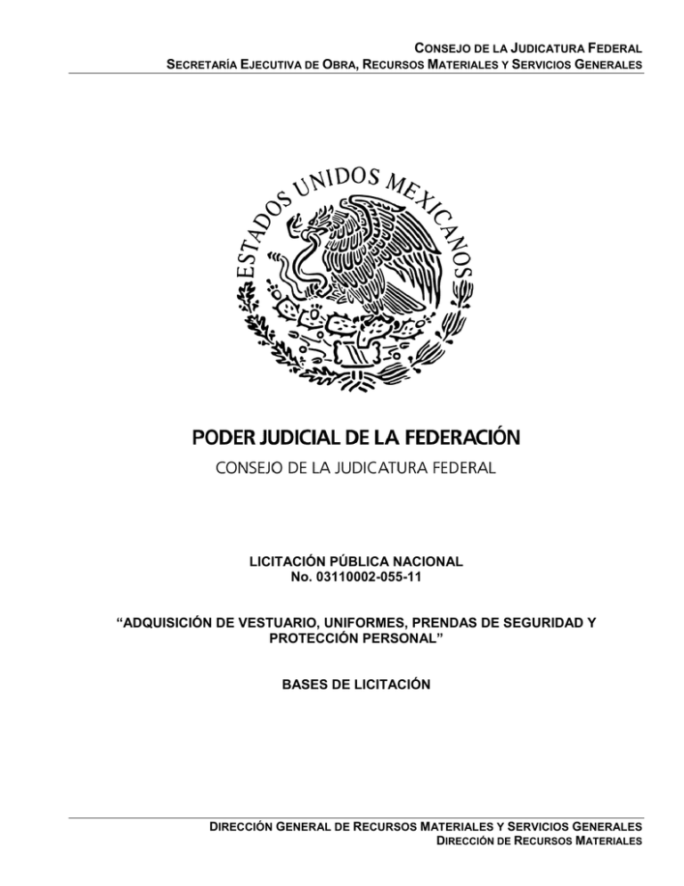 Bases - Consejo De La Judicatura Federal