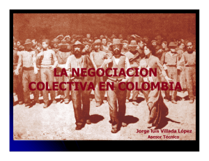 la negociacion colectiva en colombia
