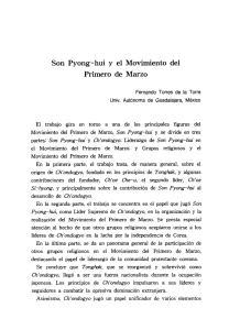 Son Pyong-hui y el Movimiento del Primero de Marzo - S