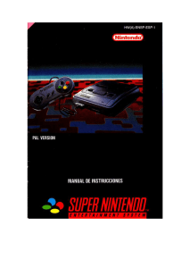 Manual Super Nintendo Pal