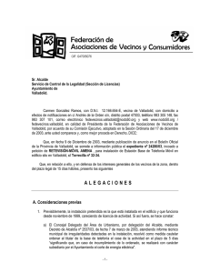 alegaciones - Federación de Asociaciones Vecinales de Valladolid