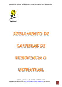 Reglamento de carreras de Resistencia o Ultra