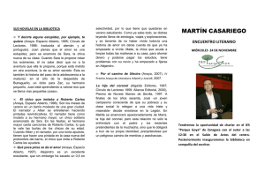 tríptico informativo de martín Casariego