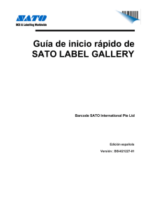 Guía de inicio rápido de SATO LABEL GALLERY