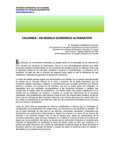 Un Modelo Económico Alternativo - Sociedad Geográfica de Colombia
