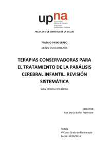 TERAPIAS CONSERVADORAS PARA EL TRATAMIENTO DE LA