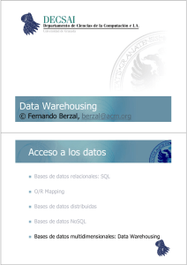 Data Warehousing - Fernando Berzal