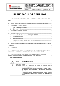espectaculos taurinos - Colegio Oficial de Veterinarios de Madrid