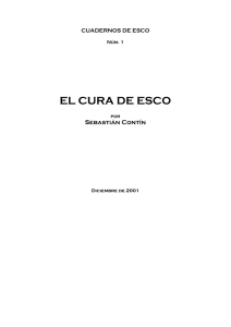 EL CURA DE ESCO - Asociación pro reconstrucción de Esco